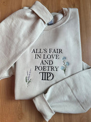 The Tortured Poets Department Embroidered Cozy Sweatshirt