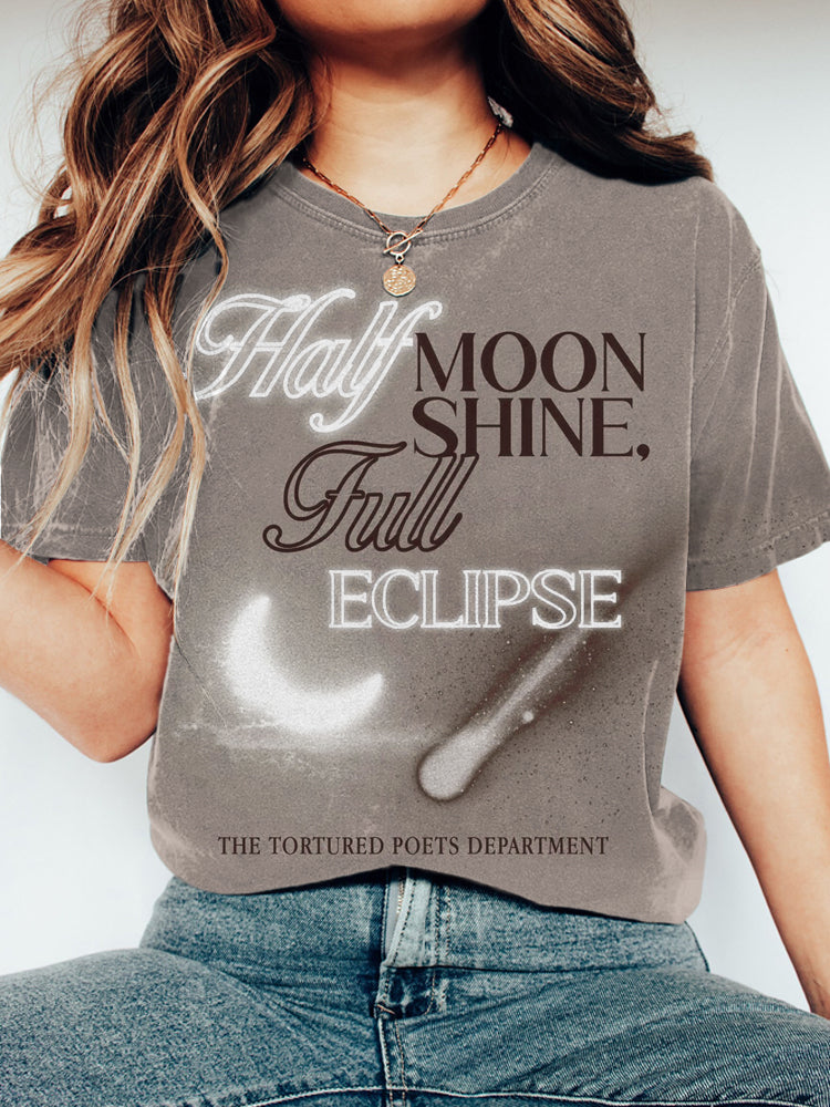 Half Moonshine, Full Eclipse Short Sleeve T-Shirt