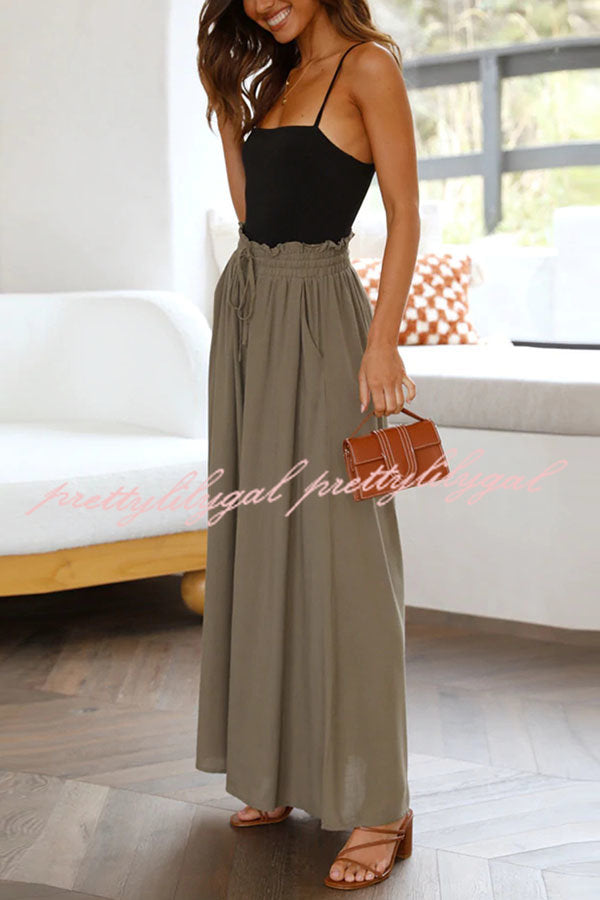 Full of Dreams Pocketed Wide Leg Pants