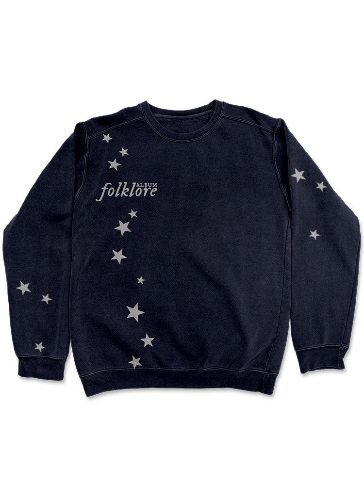 Folklore Stars Graphic Vintage Washed Sweatshirt