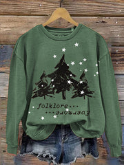 Folklore Evermore Music Album And Nature Print Sweatshirt