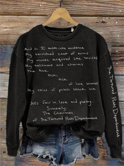 The Tortured Poets Department Inspired Washed Sweatshirt