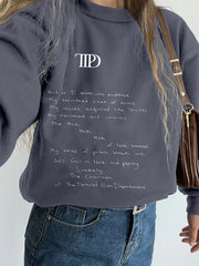 The Tortured Poets Department Pattern Cozy Sweatshirt