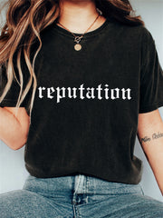 Reputation Graphic Vintage Washed T Shirt