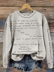 The Tortured Poets Department Inspired Washed Sweatshirt