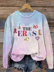 The Eras Music Embroidered Pattern Women's Casual Sweatshirt