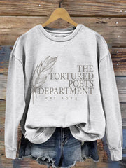 The Tortured Poets Department Pattern Vintage Comfy Sweatshirt