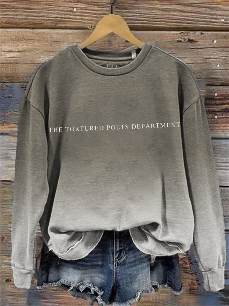 The Tortured Poets Department Gradient Washed Sweatshirt