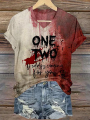 Women's One Two Freddy's Coming For You Print T-shirthirt