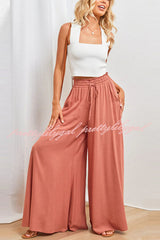 Full of Dreams Pocketed Wide Leg Pants