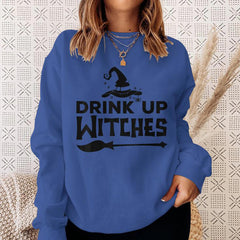 Drink Up Witches Halloween Sweatshirt