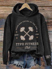 Crying at the Gym Fitness Club Washed Hoodie