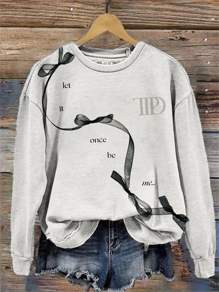 Let It Once Be Me New Album Inspired Sweatshirt