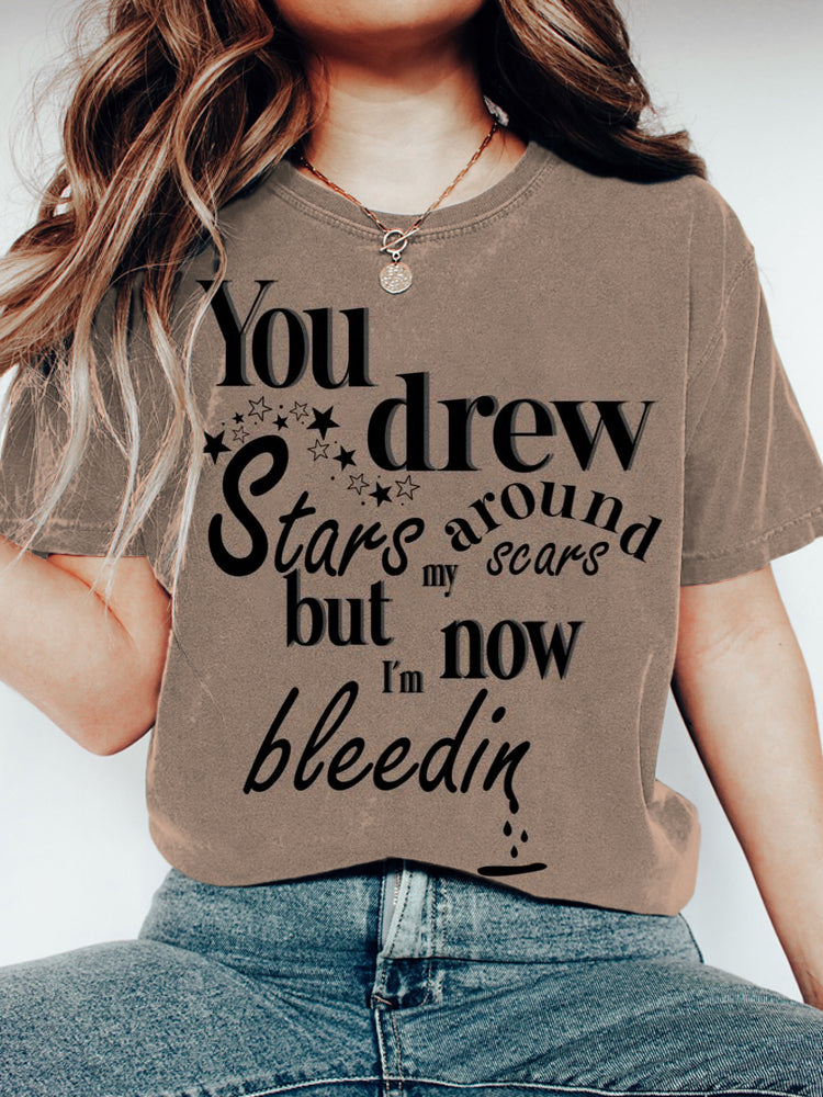 Cardigan Lyrics Printed Women's Short Sleeve T-Shirt