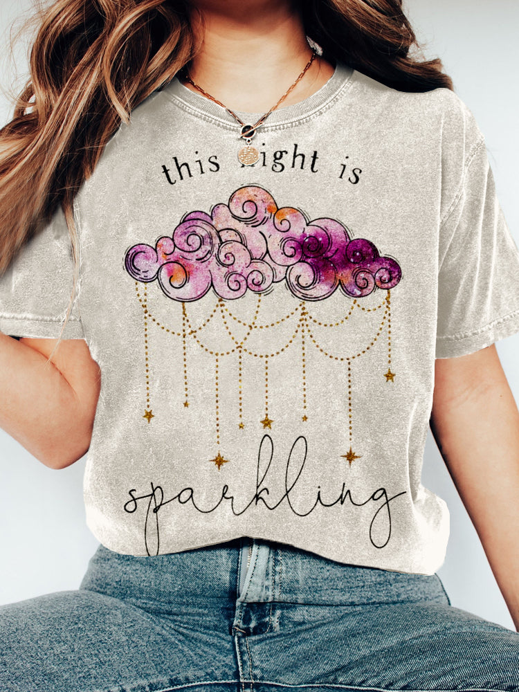 This Night is Sparkling Vintage Washed T Shirt