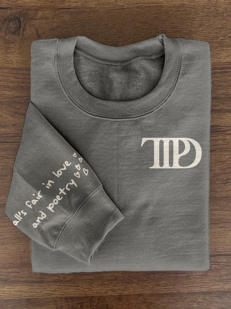 TTPD All's Fair in Love and Poetry Vintage Cozy Sweatshirt