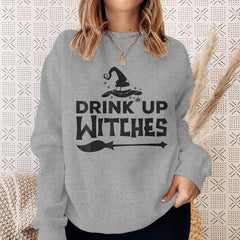 Drink Up Witches Halloween Sweatshirt