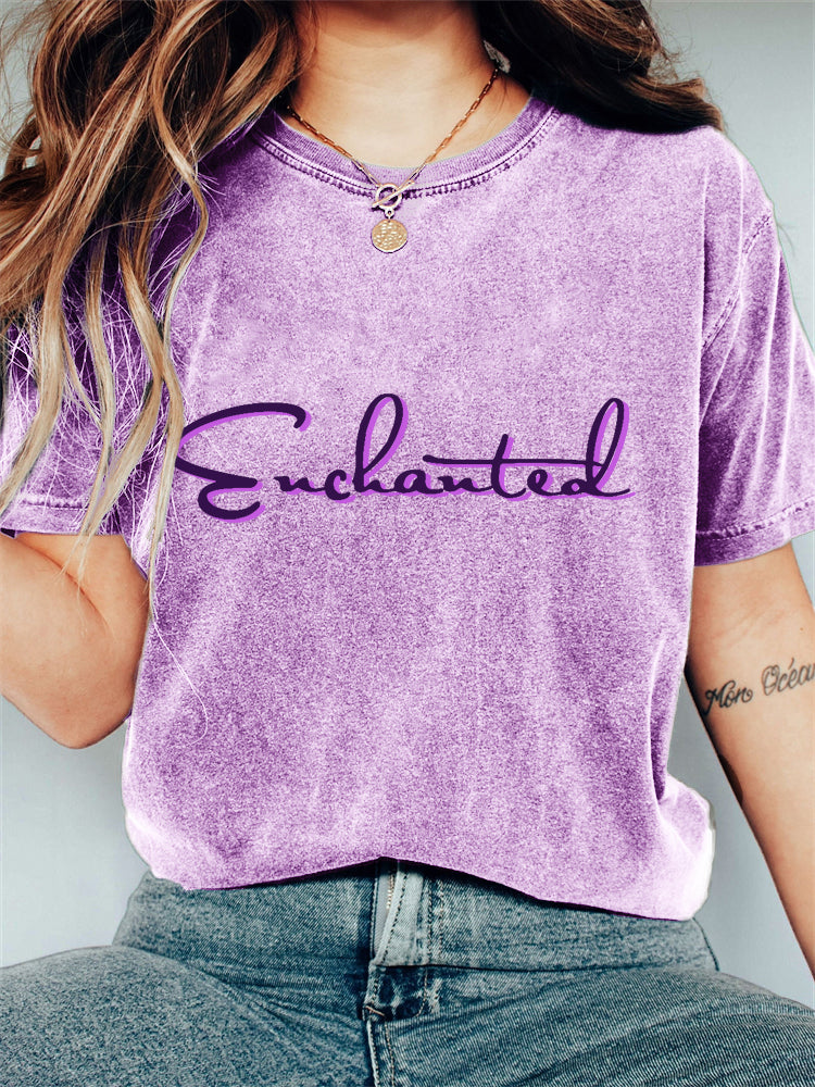 TS Enchanted Graphic Vintage Washed T Shirt