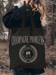 Champagne Problems Graphic Tote Bag