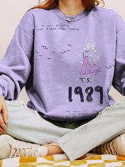 1989 Handwritten Lyrics Print Sweatshirt