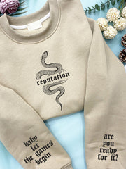 Album Inspiration Reputation Snake Print Sweatshirt