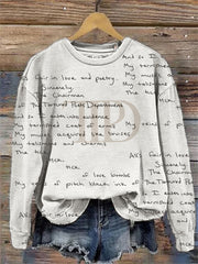 All's Fair In Love And Poetry Sweatshirt