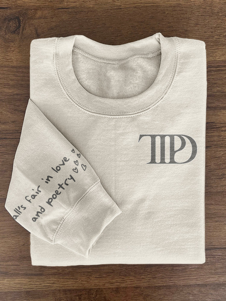 TTPD All's Fair in Love and Poetry Vintage Cozy Sweatshirt