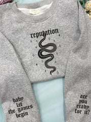 Album Inspiration Reputation Snake Print Sweatshirt