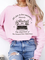 Music Album Pattern Cozy Long Sleeve T-Shirt