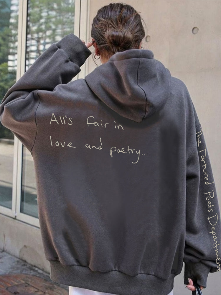 All's Fair in Love & Poetry The Tortured Poets Department Hoodie