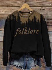 Folklore Forest Silhouette Washed Sweatshirt