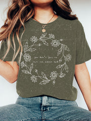 You Don't Get To Tell Me About Sad Vintage Short Sleeve T-Shirt