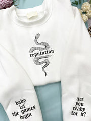 Album Inspiration Reputation Snake Print Sweatshirt