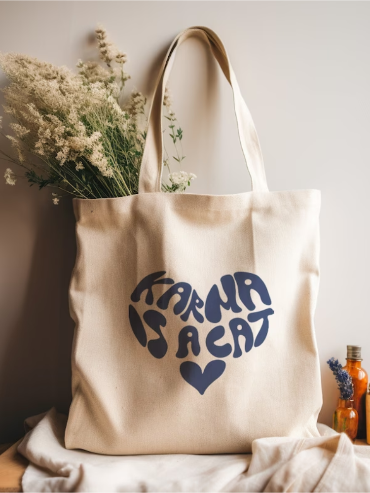 T.S. Karma Is A Cat Tote Bag