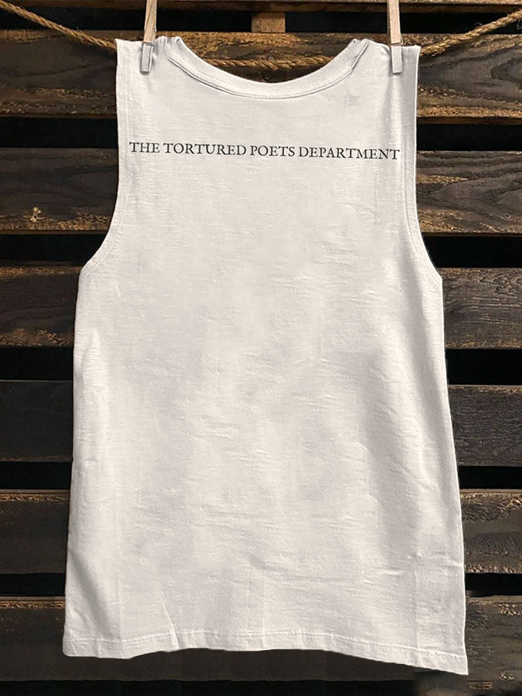 New Album The Tortured Poets Department Print Tank Top