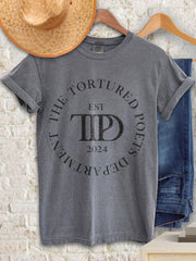 The Tortured Poets Department Embroidery Pattern Casual T-Shirt