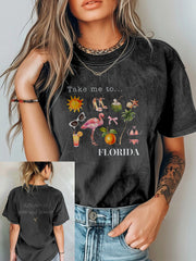 Take Me To Florida Vintage Washed T Shirt