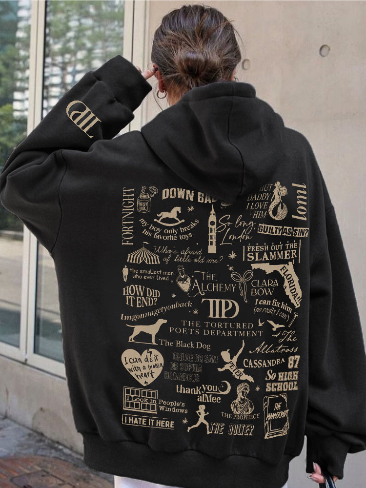 New Album Songs Inspired Graphic Hoodie