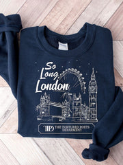 New Music Album London Print Casual Sweatshirt