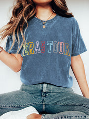 Eras Tour Embroidery Washed Cotton T-Shirt