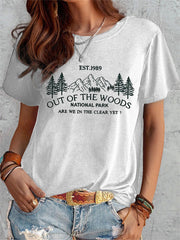 Out Of The Woods National Park Print T-shirt