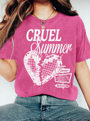 TS Cruel Summer Inspired Graphic Vintage Washed T Shirt