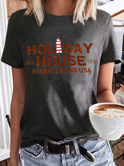 Holiday House Island USA Print T-shirt