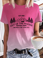 Out Of The Woods National Park Print T-shirt