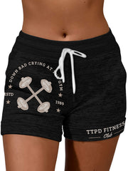 Crying at the Gym Fitness Club Drawstring Shorts