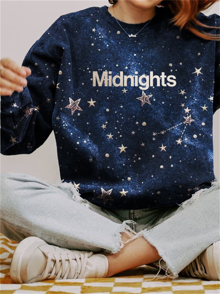 TS Midnights Stars Galaxy Inspired Sweatshirt