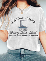 Album Inspiration Holiday House Print T-shirt