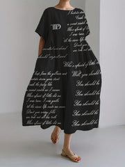 Who's Afraid You Should Be Lyrics Inspired Maxi Dress