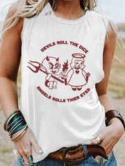 Album Inspiration Devils Roll The Dice Leisure Print Vest