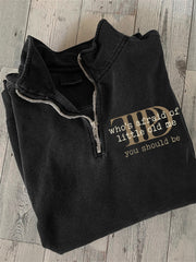 Who's Afraid You Should Be Zip Up Sweatshirt